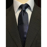 Lanvin Blue Navy Logo Cravatta