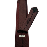 Lanvin Burgundy Logo Cravatta Necktie