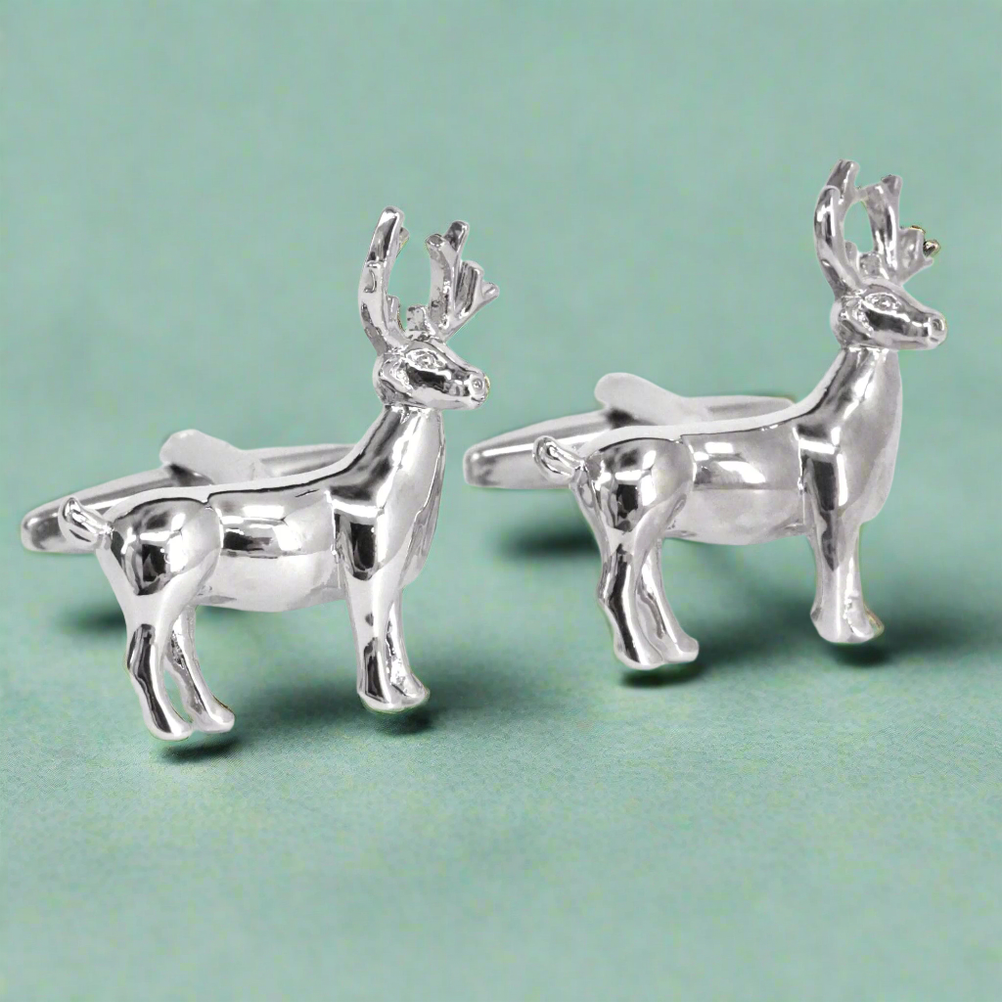 Silver Deer Cufflinks