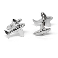 MarZthomson Aeroplane/Airplane Cufflinks in Silver (Online Exclusive)