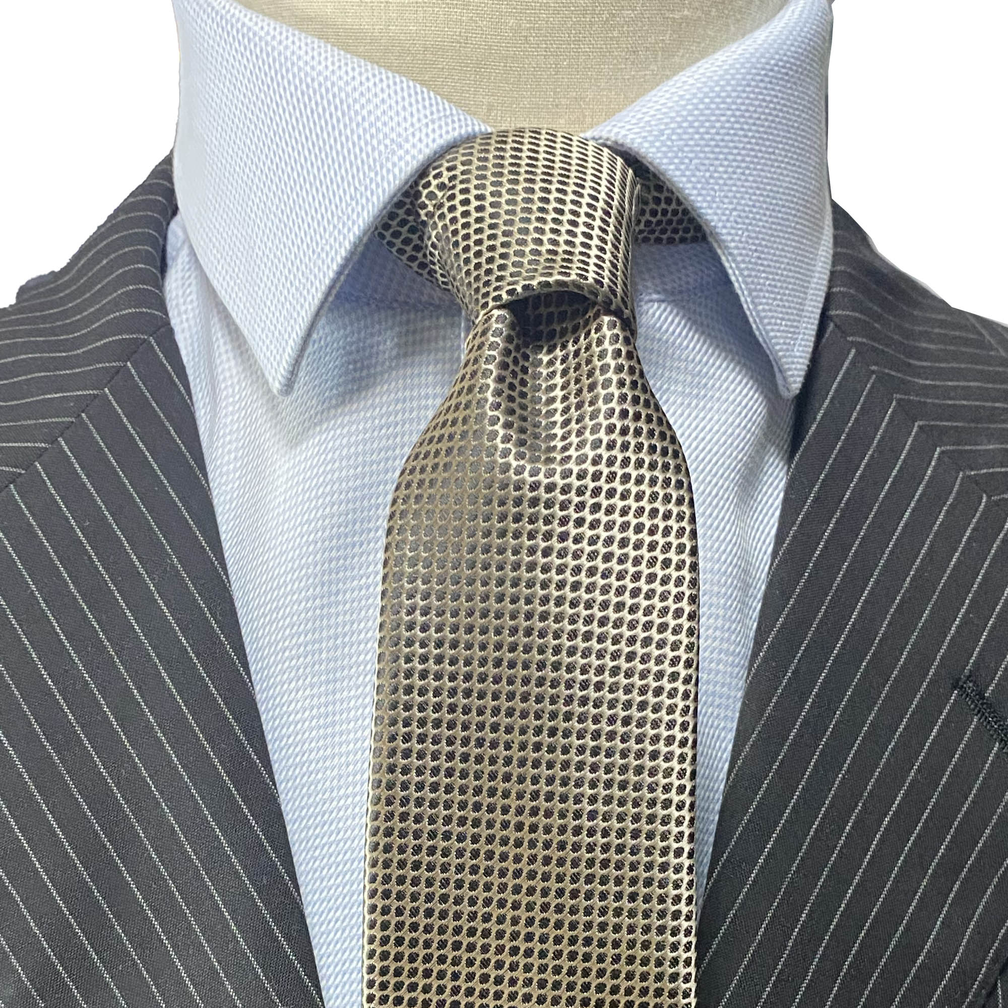 Orobianco L'unique solid Color Necktie with Honeycomb