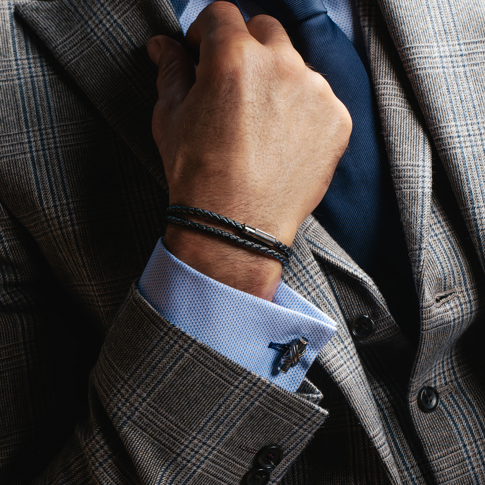 Carbon Infinity Talisman Cufflinks