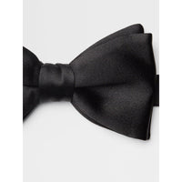 ZEGNA Silk Self Black Bow Ties