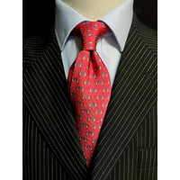 MonsterTie Printed Sunbird Red Cravatta