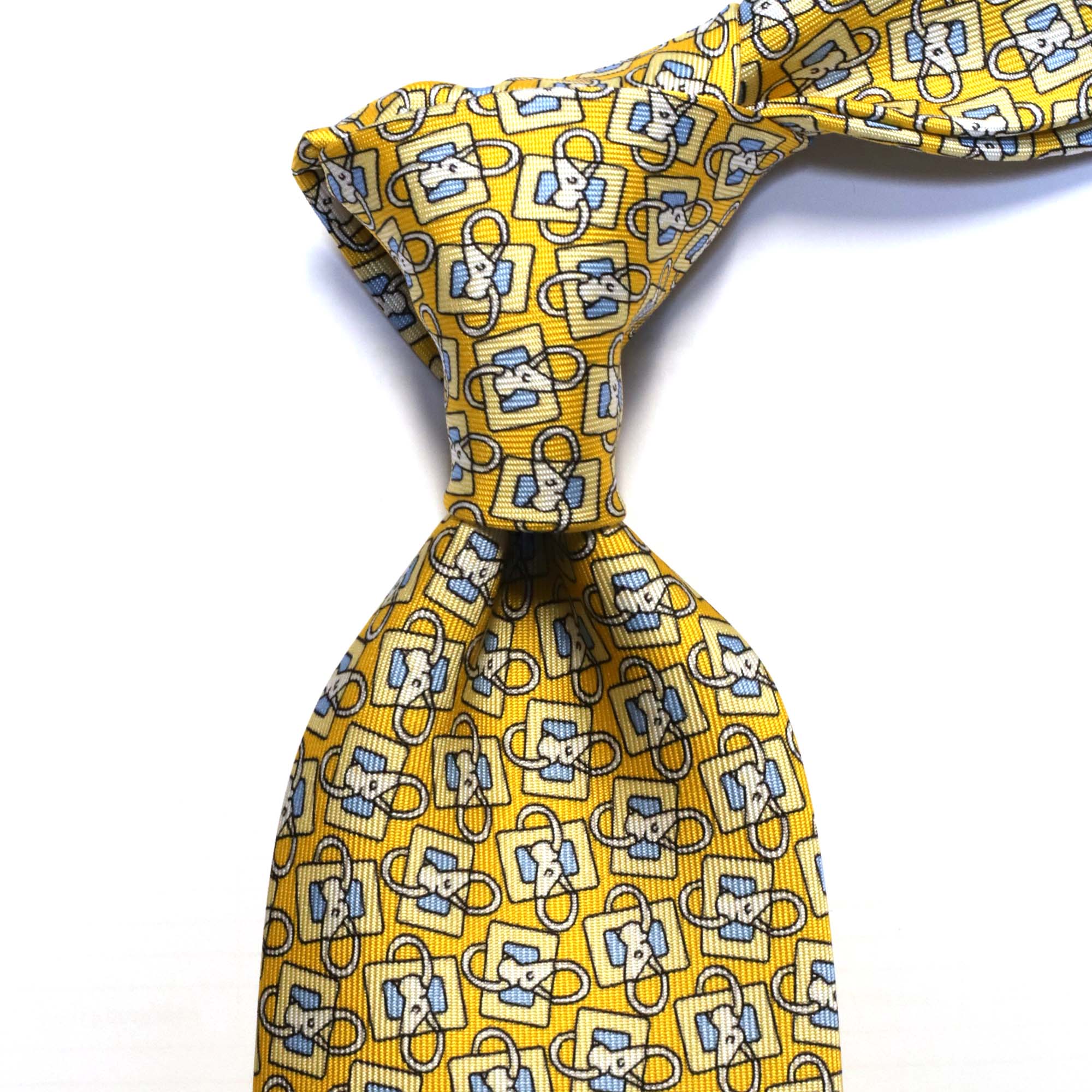 MonsterTie Printed Lunge Rein Yellow Necktie