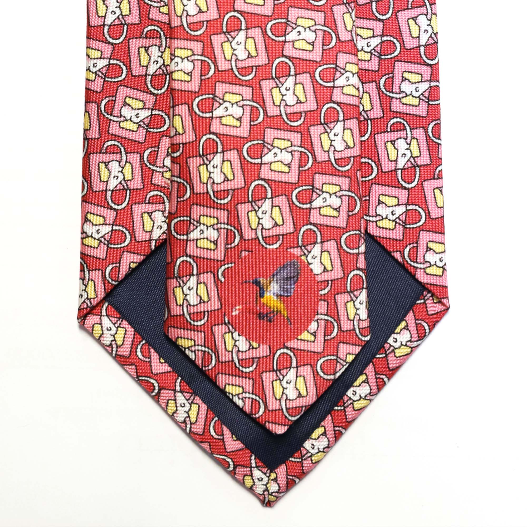 MonsterTie Printed Lunge Rein Pink Necktie