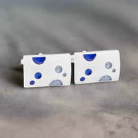 MarZthomson Blue Bubbles Cufflinks (Online Exclusive)