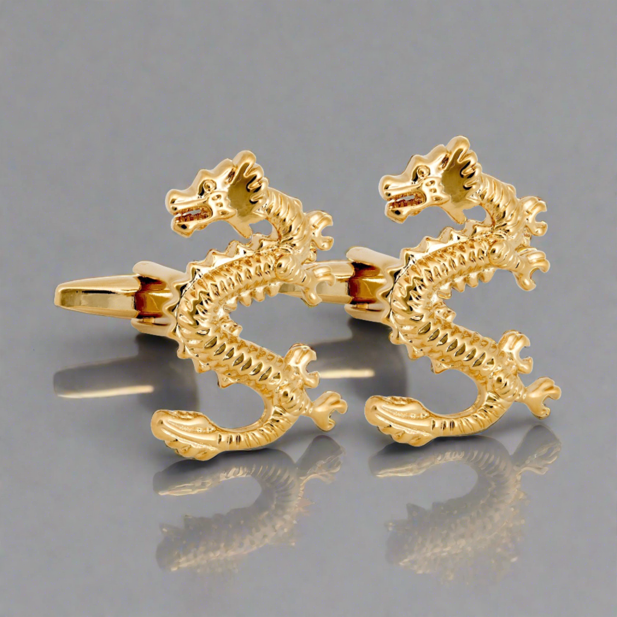 Golden Dragon Cufflinks