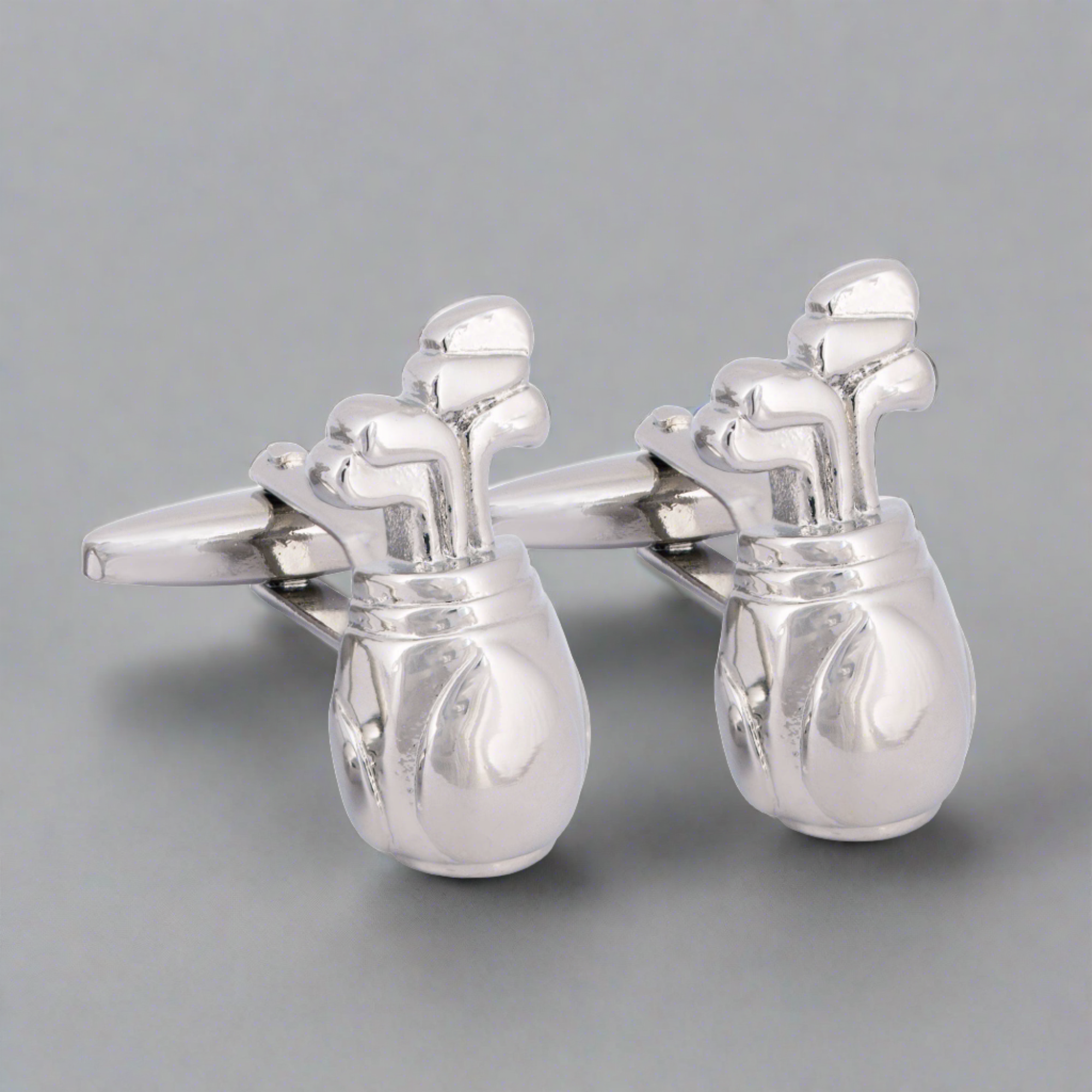 MarZthomson Golf Bag Cufflinks in Silver (Online Exclusive)