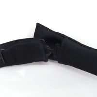 MonsterTie Self Bow Tie - Black satin