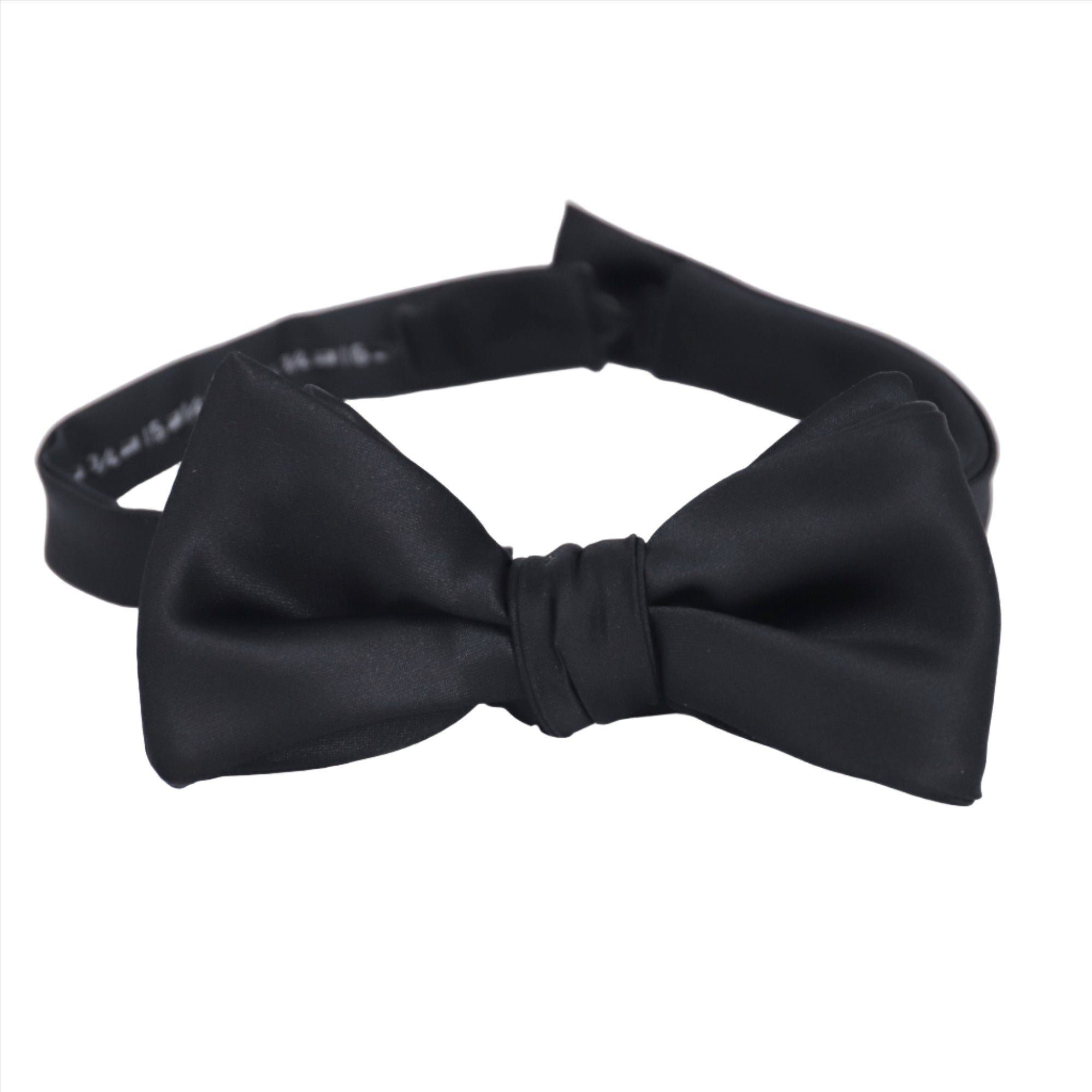 MonsterTie Self Bow Tie - Black satin