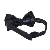 MonsterTie Self Bow Tie - Black satin