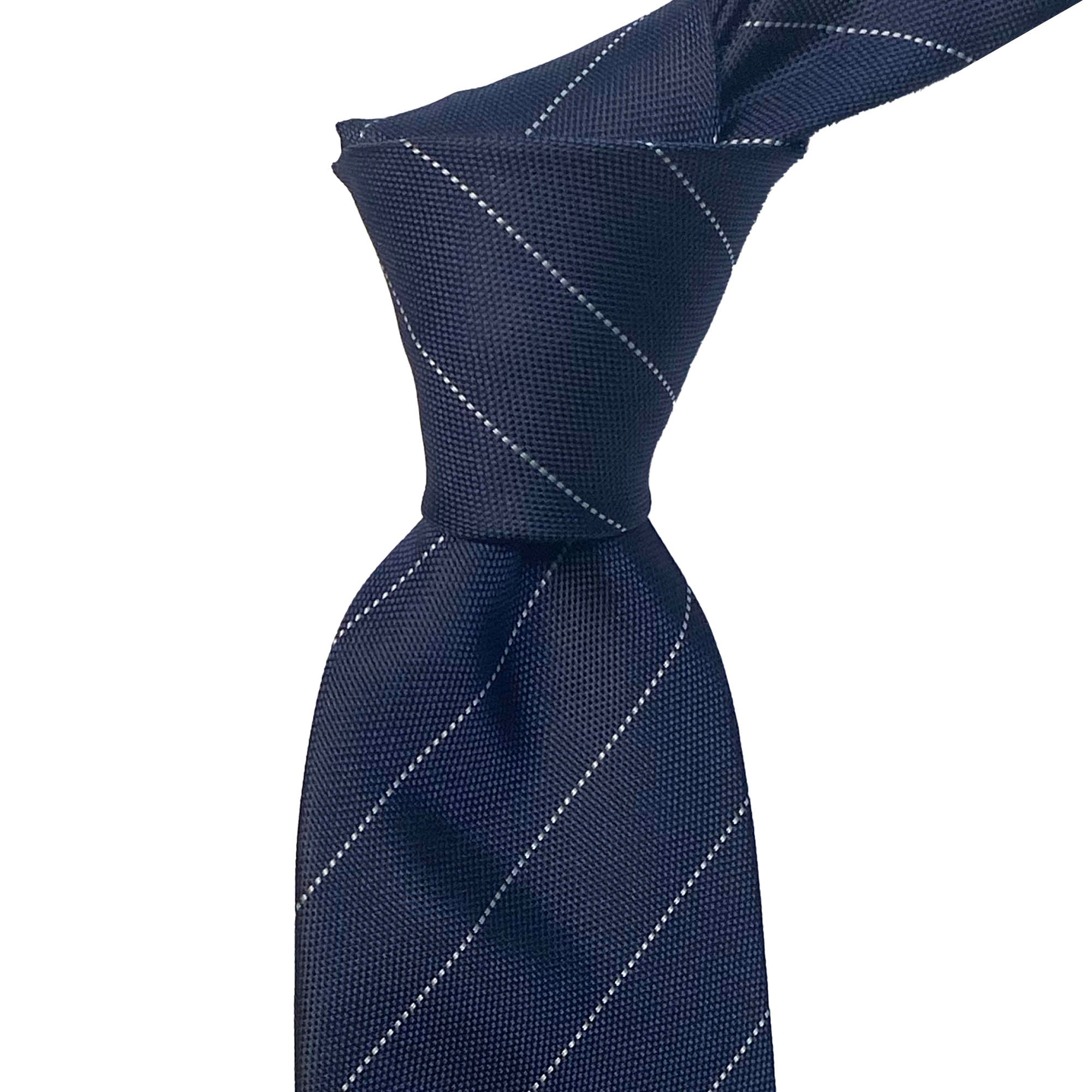 OroTie Jacquare Blue Background with white Dot light stripe