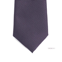 Purple with little white dot Woven Tie