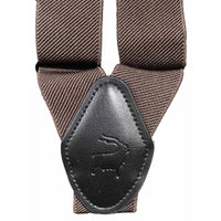 Orobianco L’unique Solid stripe Brown Suspender