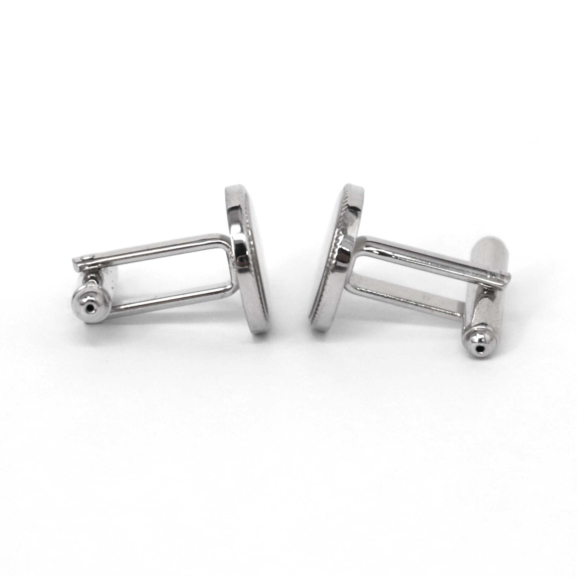 Classic Round Silver Cufflinks (Online Exclusive)