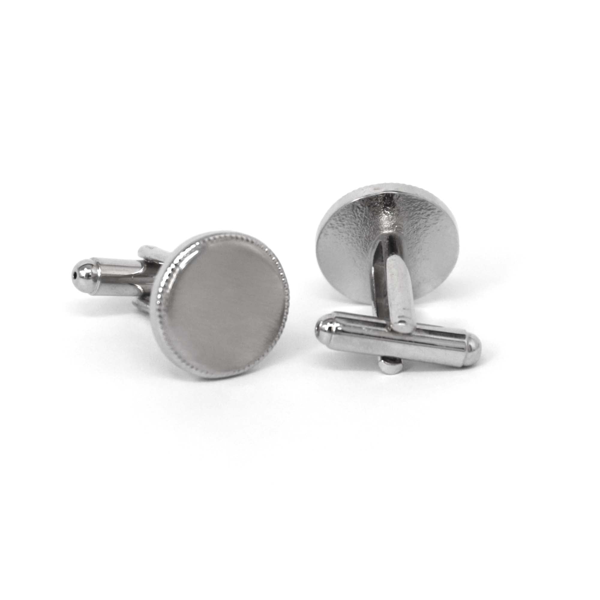 Classic Round Silver Cufflinks (Online Exclusive)
