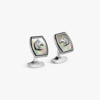 Tonneau Ascot Horse Cufflinks