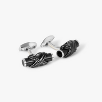 Carbon Infinity Talisman Cufflinks