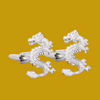 Silver Dragon Cufflinks