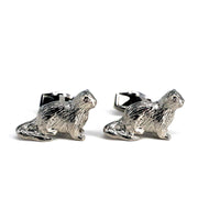 Silver Otter Cufflinks