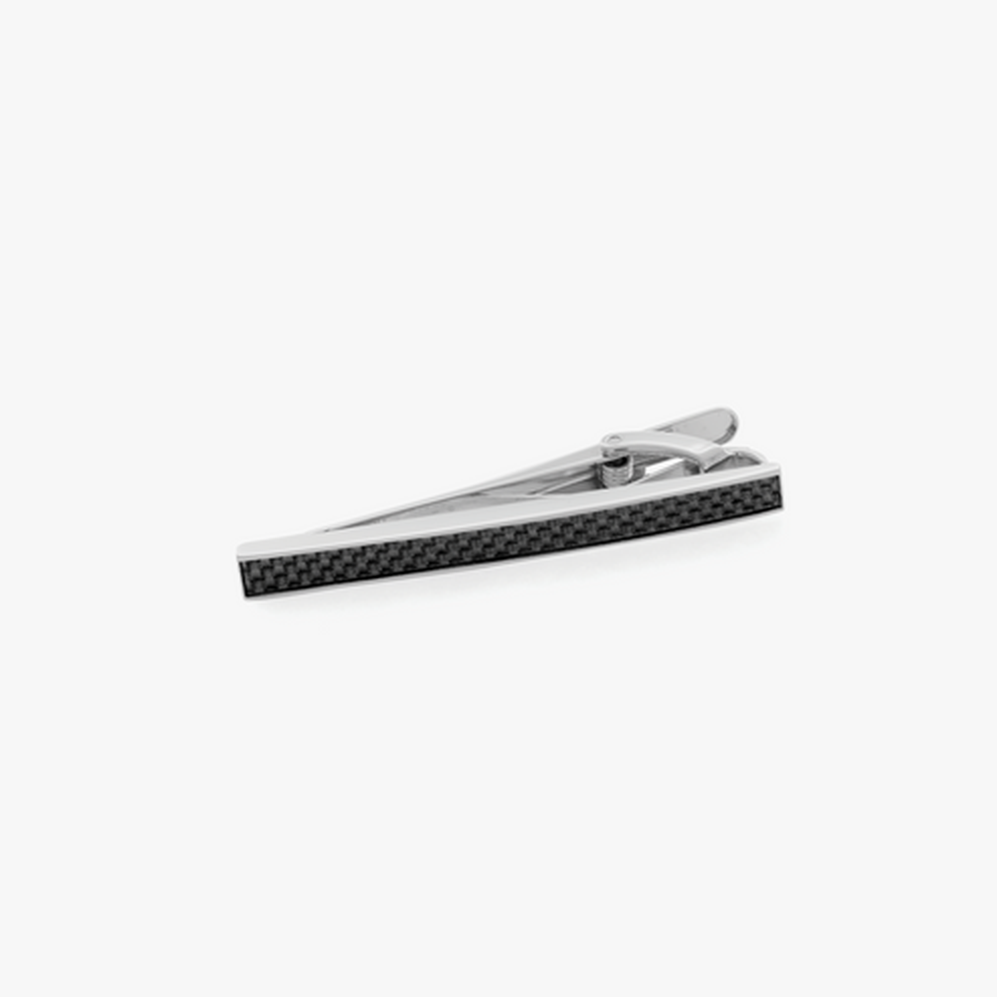 D-Shape tie clip with Palladium plated base metal