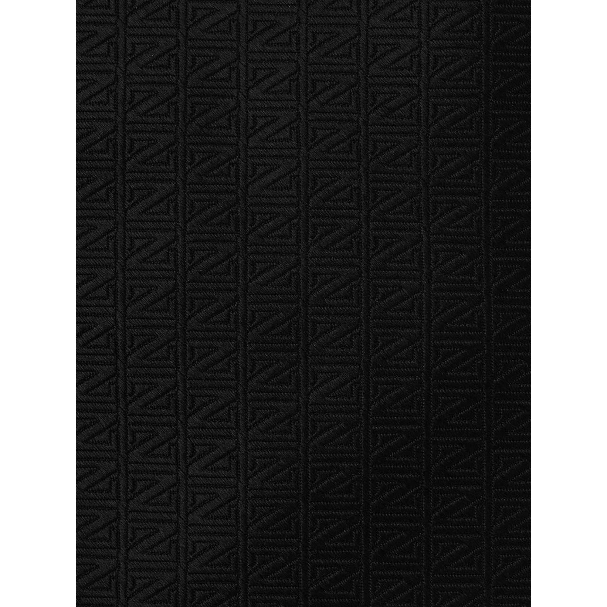 DARK BLACK NATURAL SILK TIE