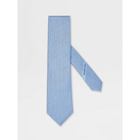 LIGHT BLUE NATURAL SILK TIE