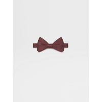 ZEGNA Silk Self Burgundy Bow Ties