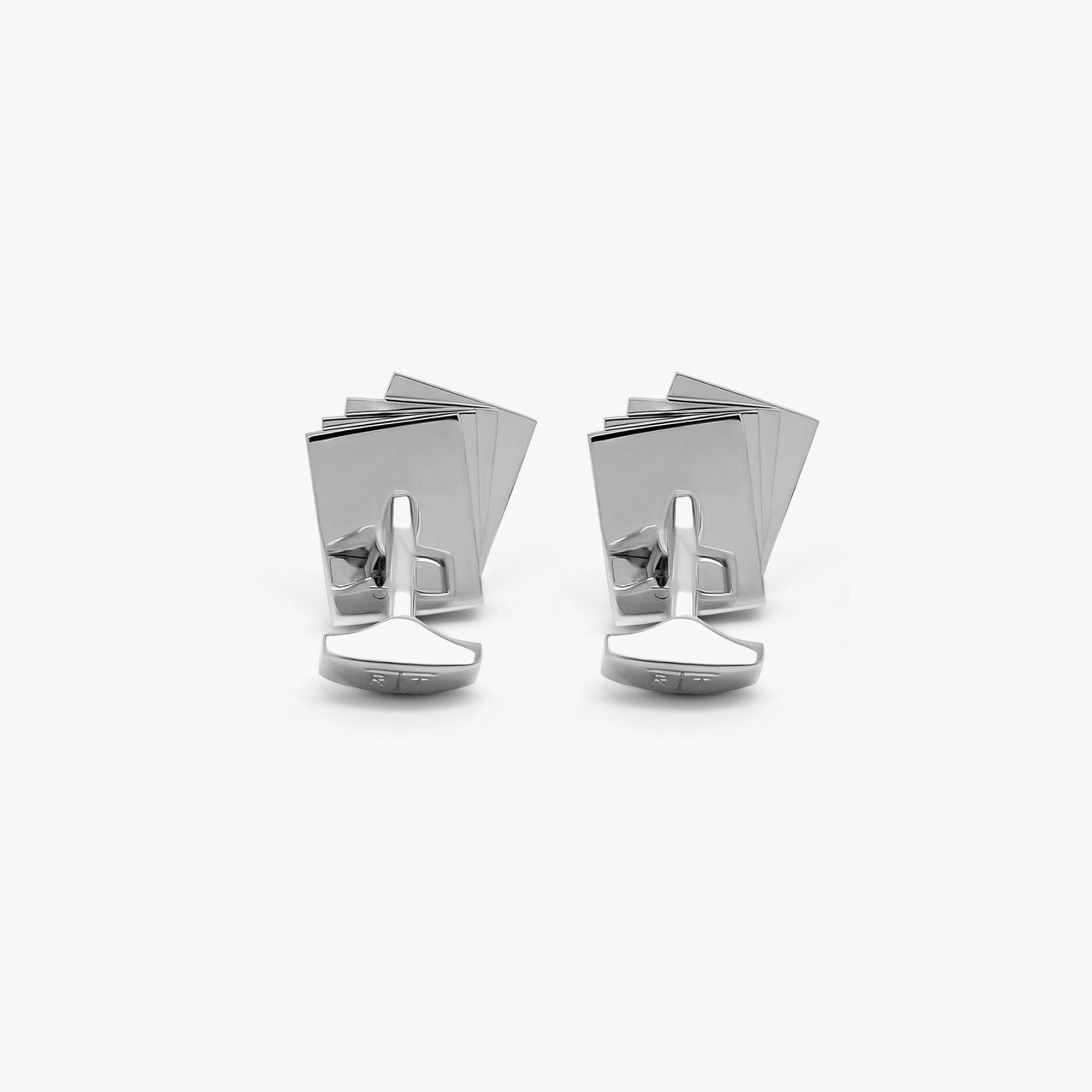Playing Card Cufflinks in Palladium Plated