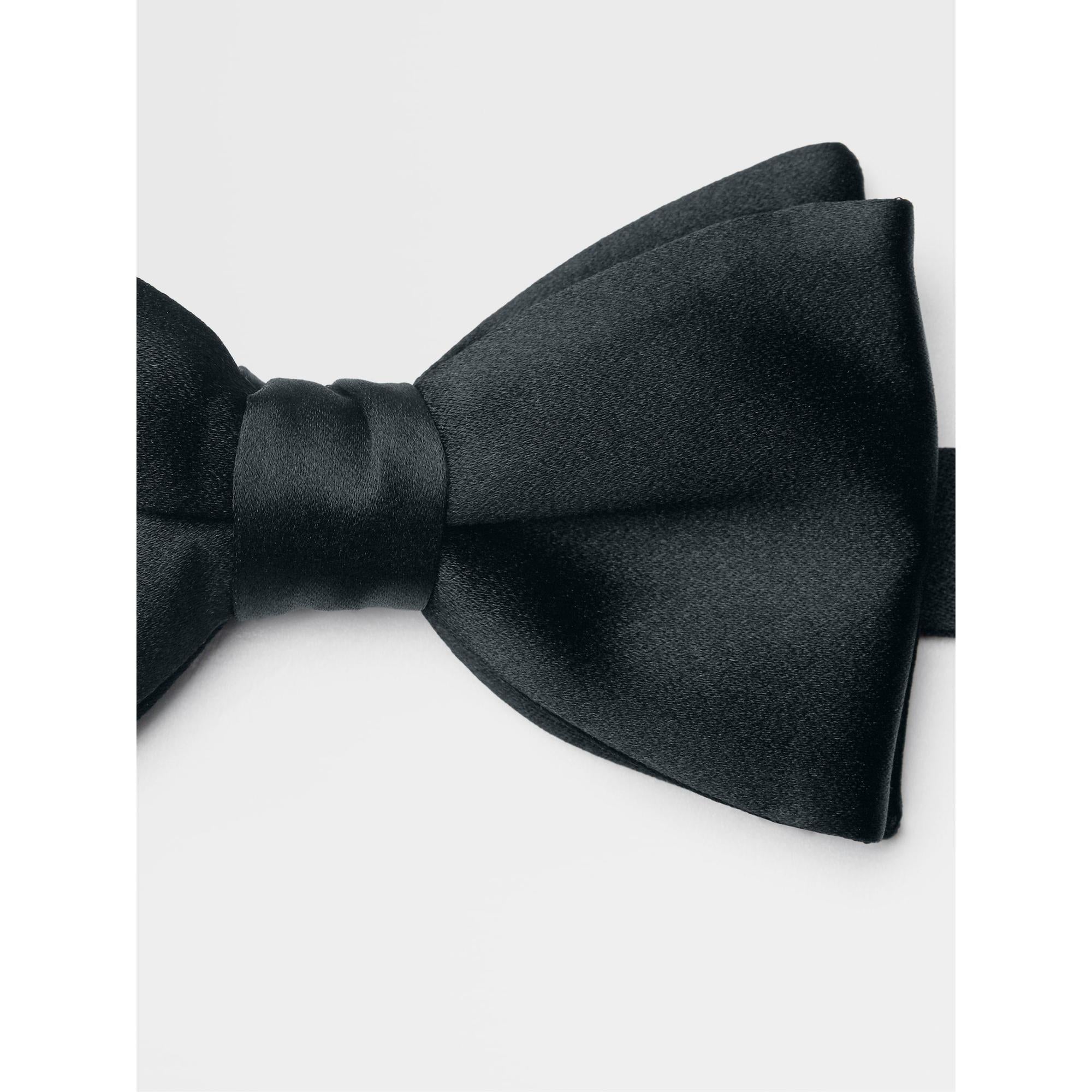 ZEGNA Silk Self Dark Blue Bow Ties
