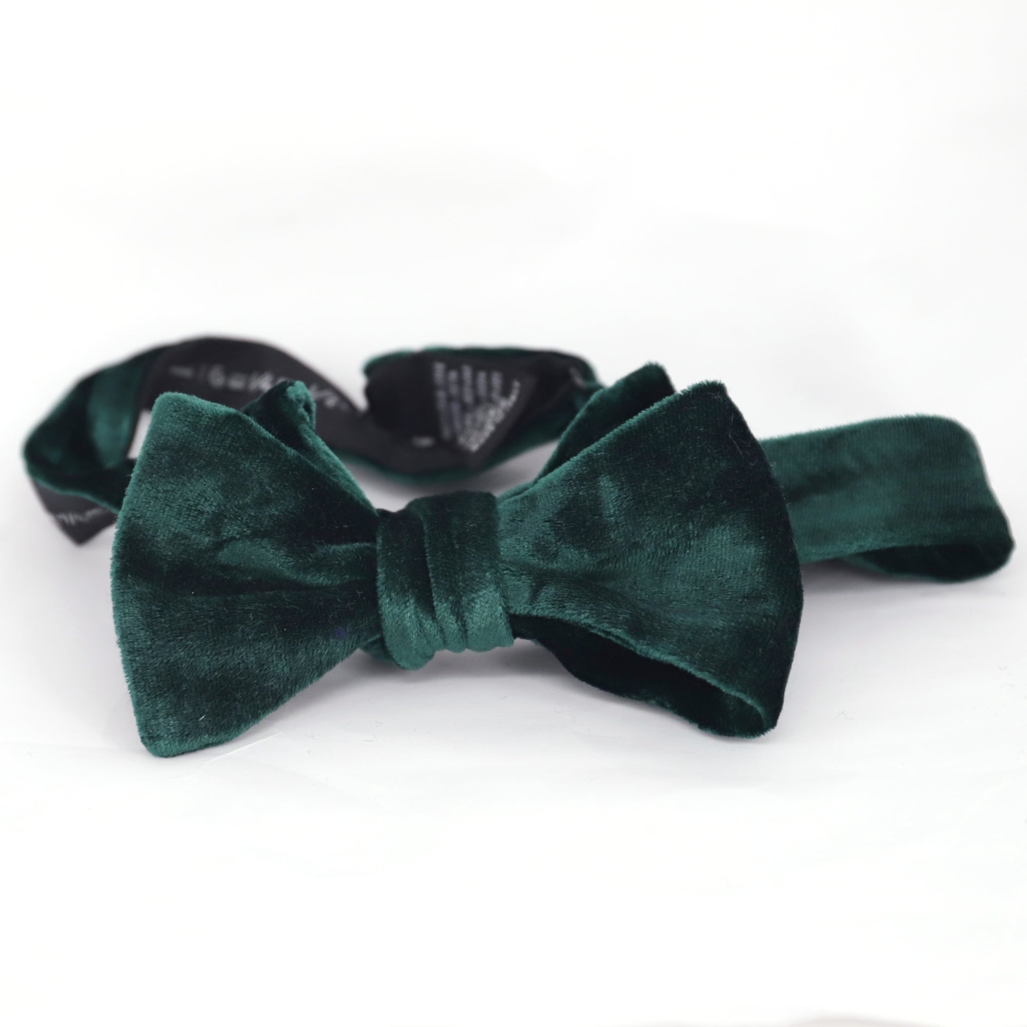 Christmas Green Stefano Cau Bow tie - Velvet