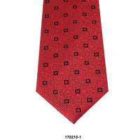 8cm Red Cross Motif Detail Woven Tie J-Cufflinks.com.sg | Neckties.com.sg