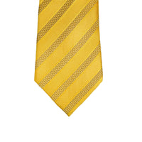 8cm Woven Striped Necktie in Yellow M-Cufflinks.com.sg | Neckties.com.sg
