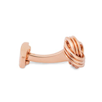 A.Azthom Wire Knot Rose Gold-tone Cufflinks-Cufflinks.com.sg