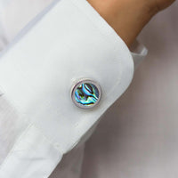 Aurum MOP Button Covers-Abalone-Cufflinks.com.sg