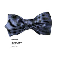 Azthom Woven Diamond Bow Tie