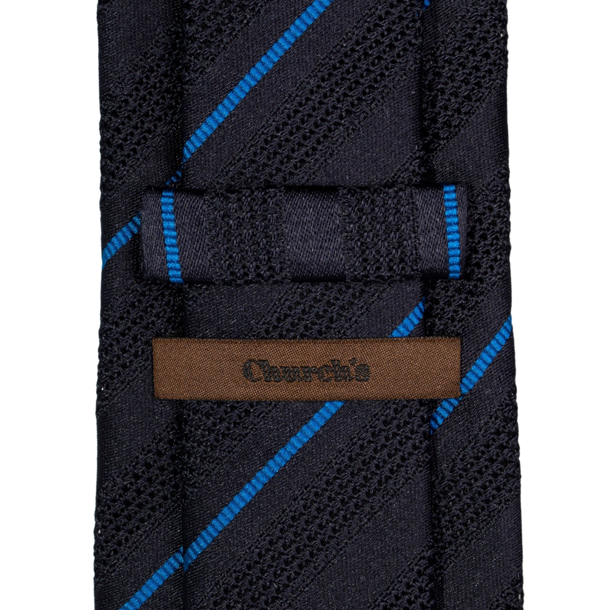 Church's 8cm Blue Striped Necktie-Cufflinks.com.sg | Neckties.com.sg