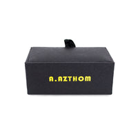 Classic Round Black Button Cover Cufflinks-Cufflinks.com.sg