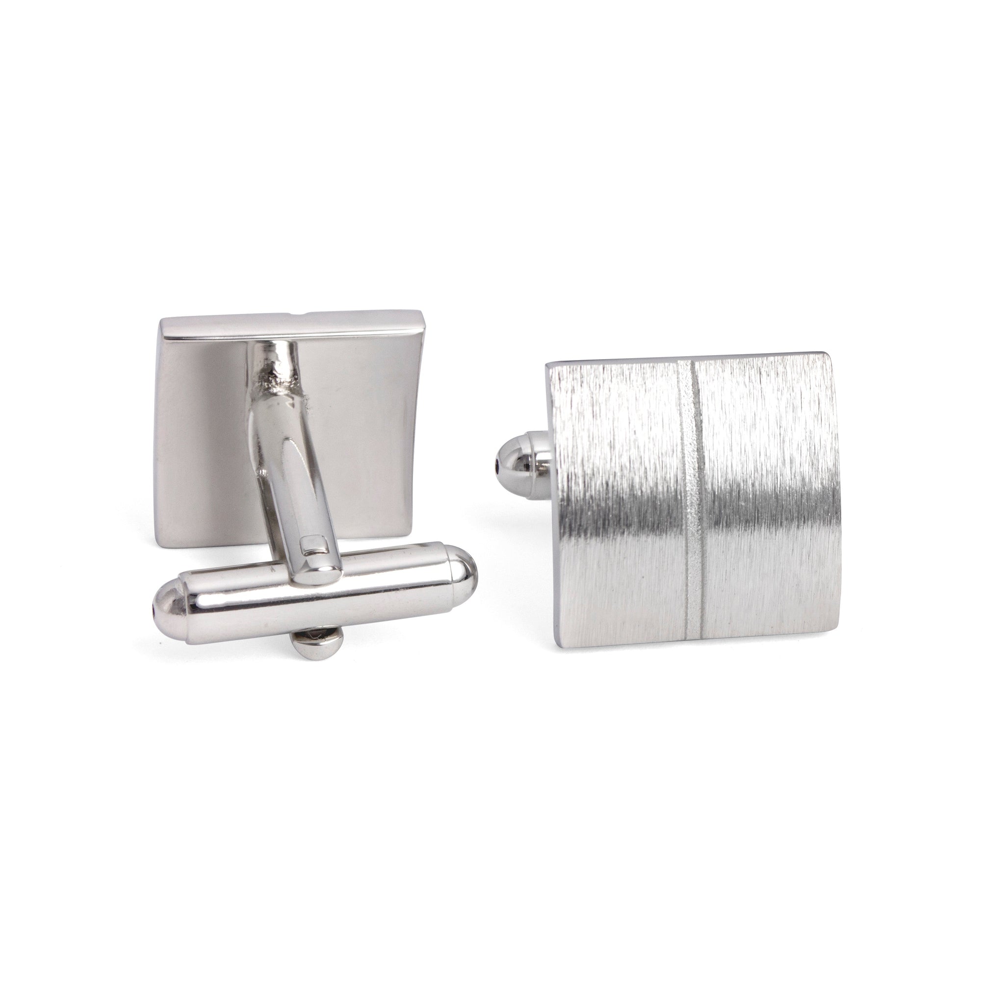 Classic Silver Square Cufflinks in various designs F-Cufflinks.com.sg