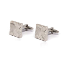 Classic Silver Square Cufflinks in various designs F-Cufflinks.com.sg