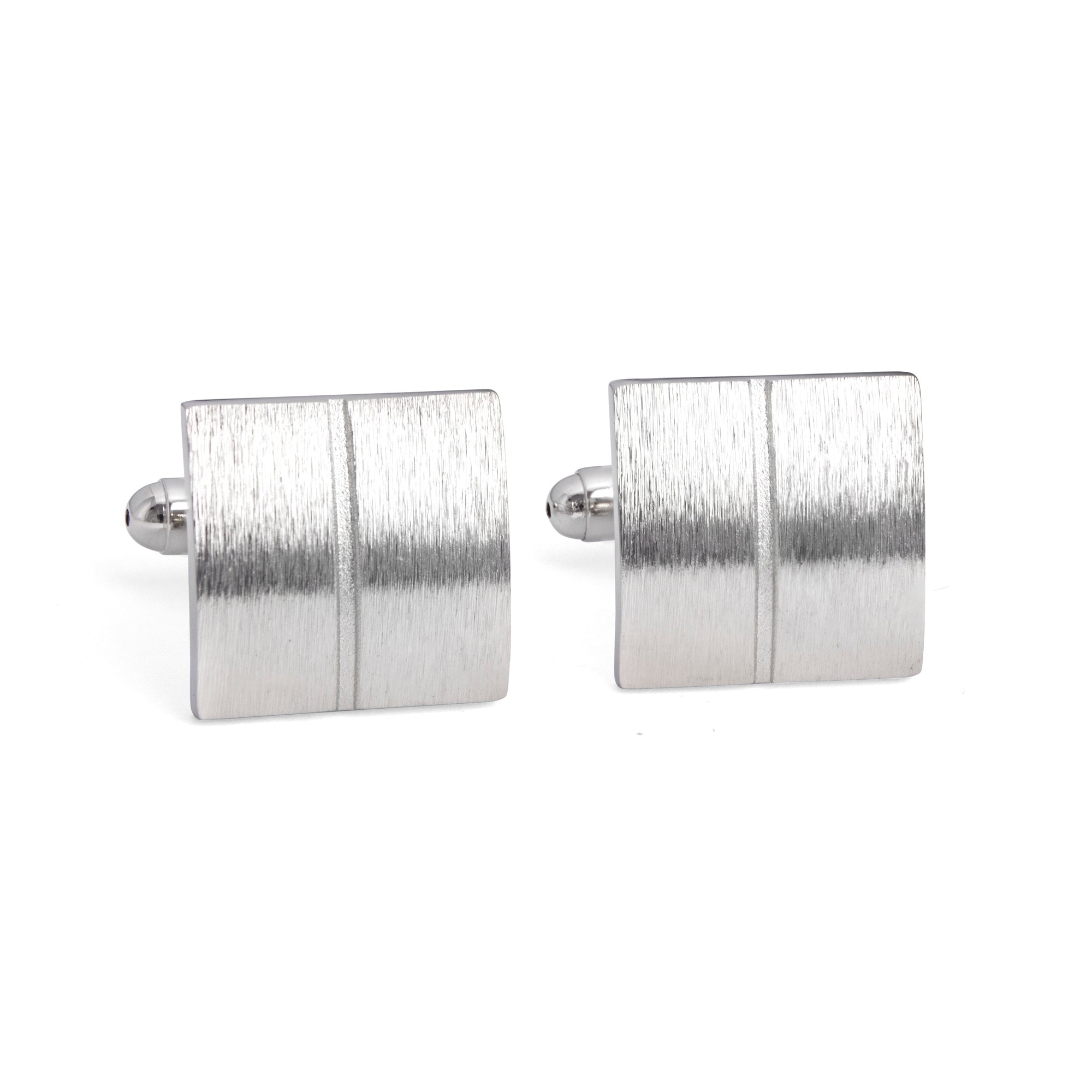 Classic Silver Square Cufflinks in various designs F-Cufflinks.com.sg