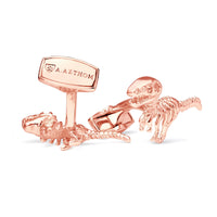 Dinosaur Bone in Rose Gold Cufflinks-Cufflinks.com.sg