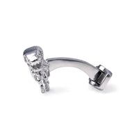 Dinosaur Bone in Silver Cufflinks-Cufflinks.com.sg