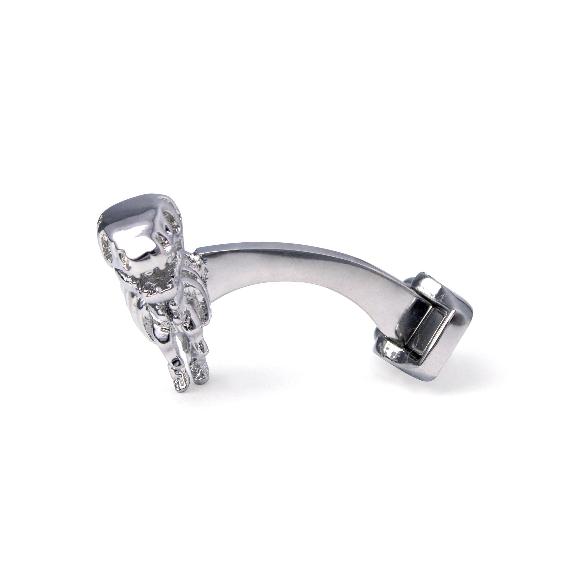Dinosaur Bone in Silver Cufflinks-Cufflinks.com.sg