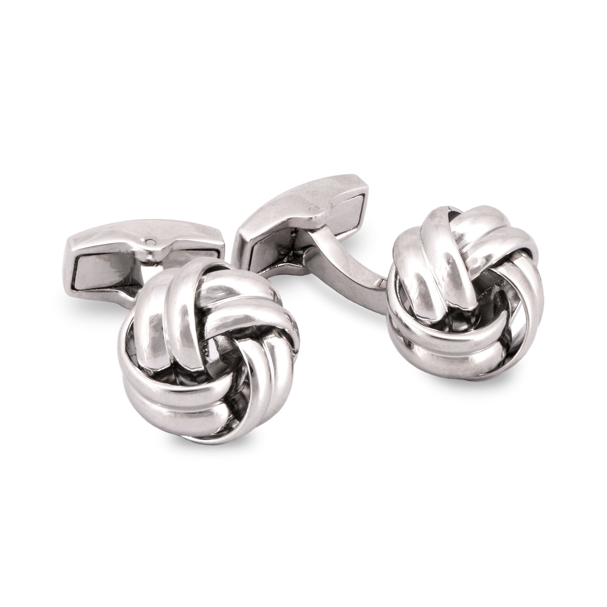Gordian Knot Rhodium-plated Cufflinks M-Cufflinks.com.sg