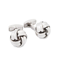Gordian Knot Rhodium-plated Cufflinks-Cufflinks.com.sg