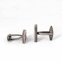 Gunmetal Window Grill Cufflinks-Cufflinks.com.sg