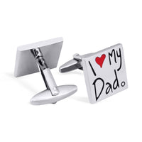 I Love Dad Cufflinks M-Cufflinks.com.sg