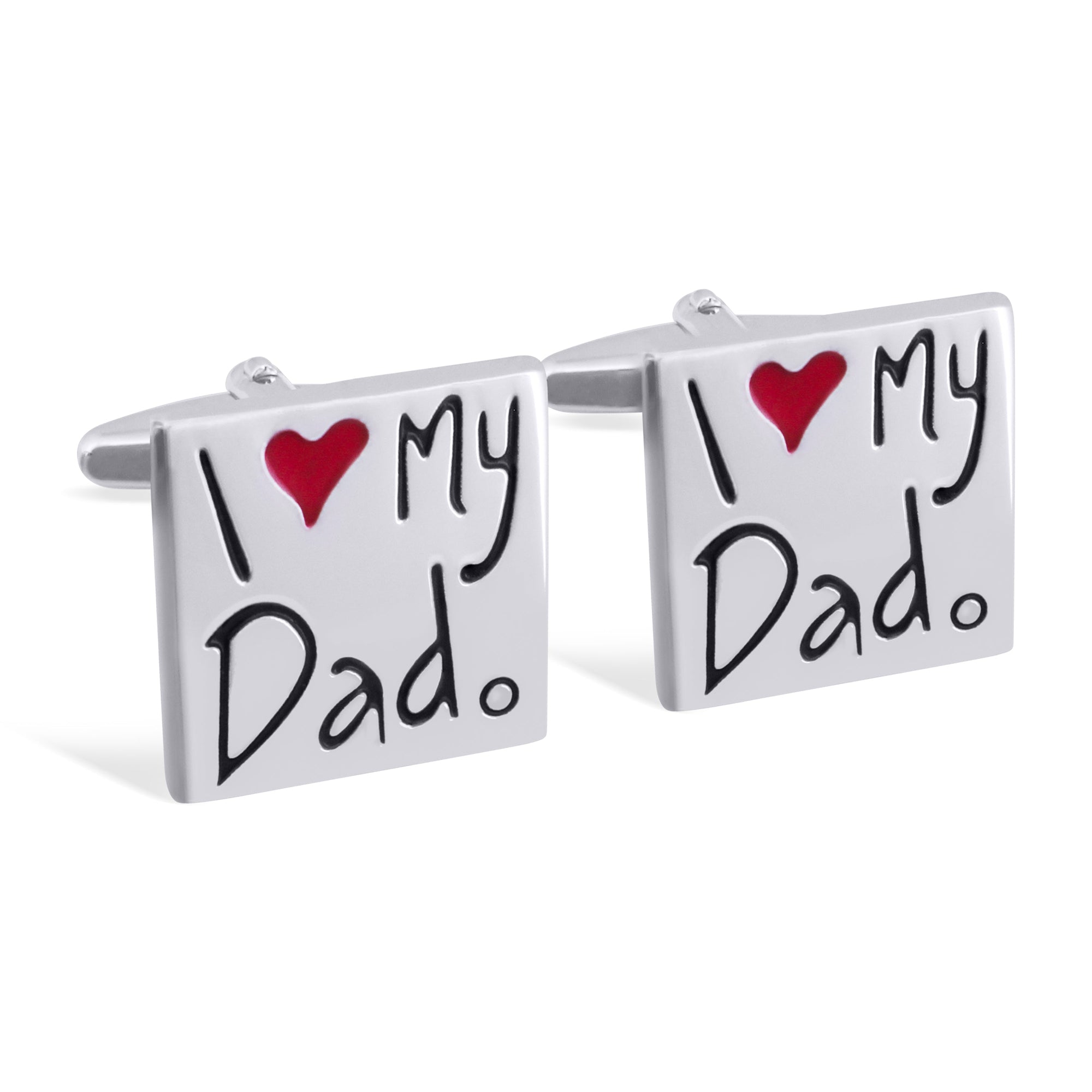I Love Dad Cufflinks M-Cufflinks.com.sg